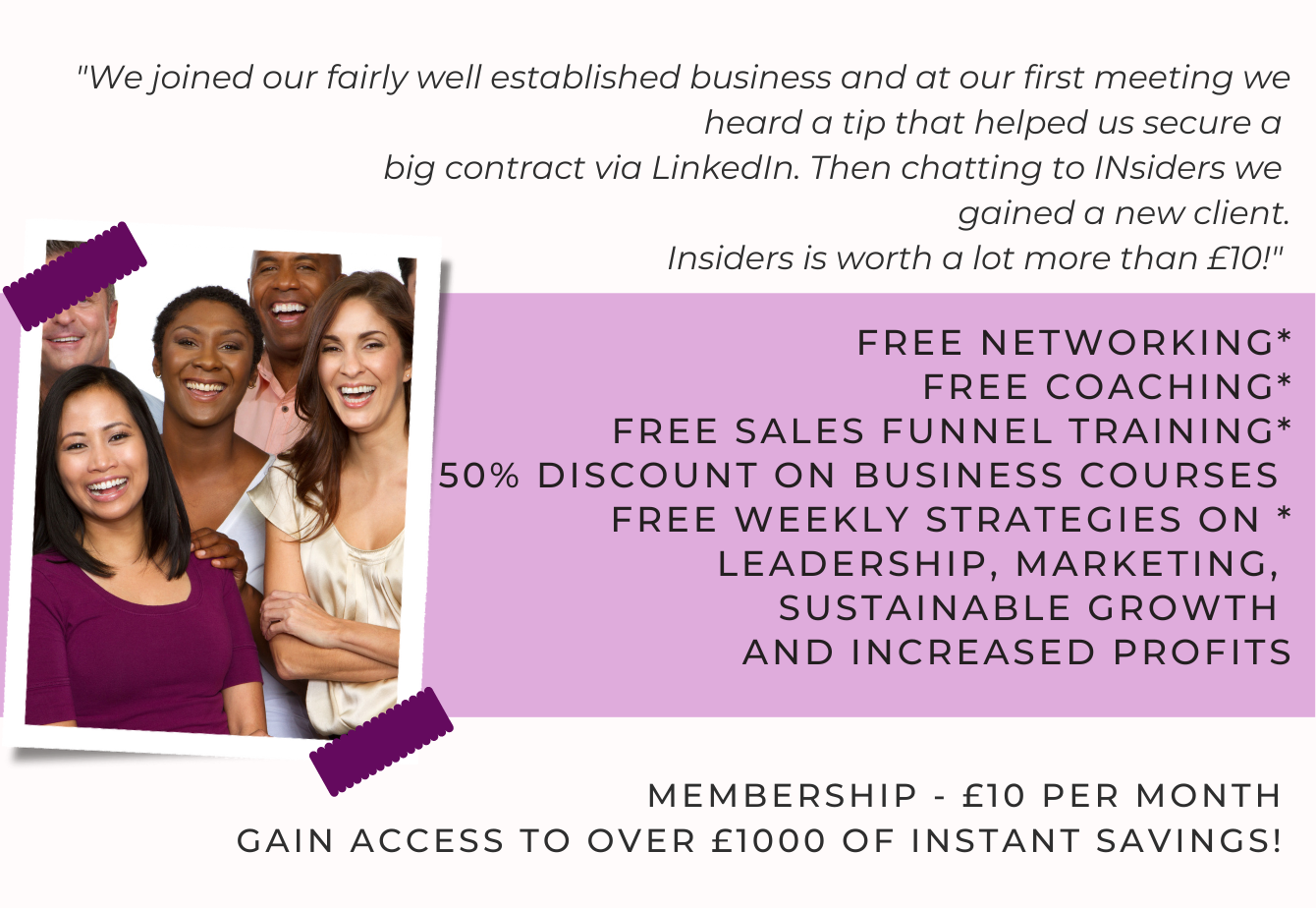 Copy of FREE networking with the Insiders 